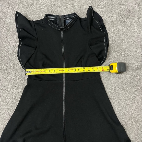 Anthropologie Maeve Deena Mini Dress - Black Size Small Petite - Picture 8 of 14